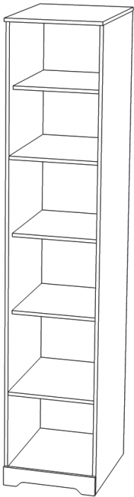 Модульная детская комната "Атланта", набор 1 - Бетон пайн светлый