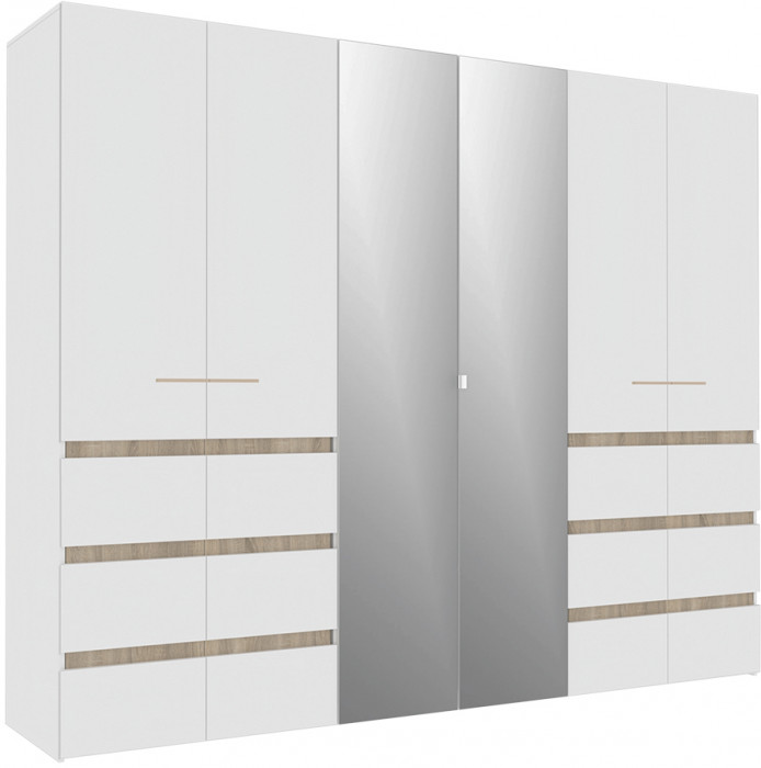 Шкаф для одежды и белья Анона, белый