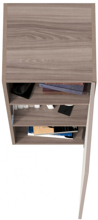 Роквуд Шкаф навесной 16.322.01, цвет корпус ДСП эмили блаш/фасады МДФ крем, ШхГхВ 38,4х36,6х90 см., универсальная сборка