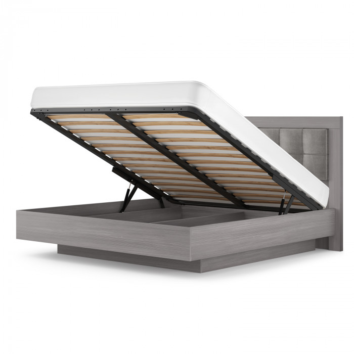 Кровать-5 с подъемным основанием 1600 экокожа Парма Нео