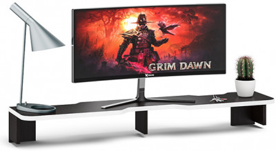 Надстройка для стола компьютерного С-МД-СК5-1400, венге/кромка белая