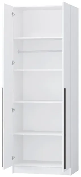 Шкаф Бастион ЛДСП 0,8 (Крафт золотой / Белый древесный)