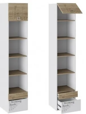 Оксфорд ТД-139.07.20 Шкаф многоцелевого назначения (Ривьера/Белый с рисунком)