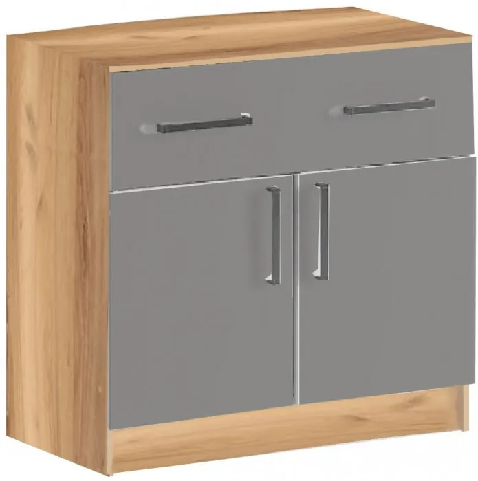 Комод 1 ящик 2 двери (Белый)