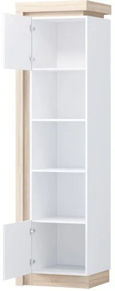 Астра Пенал №1, Белый глянец/Сонома (подсветка)