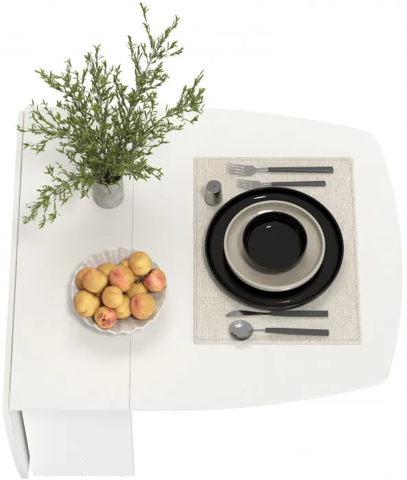 Стол-книжка раскладной 1-65М1бел, белый