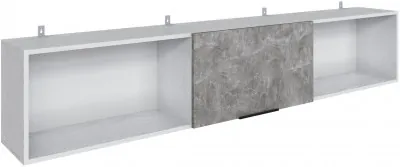 Полка Мадрид навесная (2,03), Белый/Ателье светлое