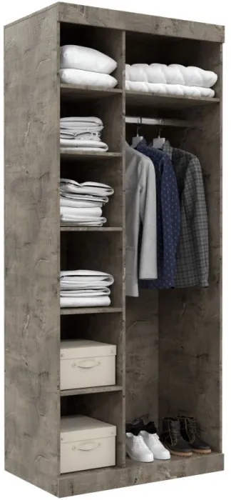 Набор мебели для детской "Лондон" - Оникс/Бетон пайн светлый