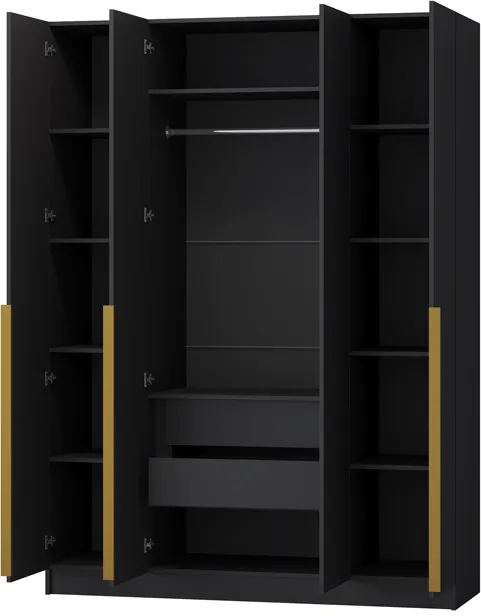 Шкаф Авангард 1600, черный