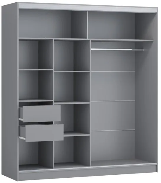 Шкаф-купе Альянс-10 ЛДСП 2000 (Ясень шимо светлый)