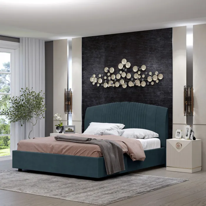 Кровать-12М с подъёмным основанием 1600 ментол