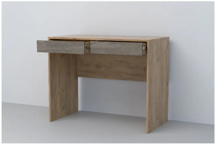 Эго Стол Ст-1 (Глянец Белый/Дуб Крафт Золотой)