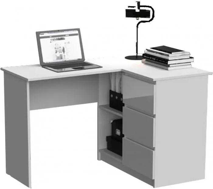 Челси Стол письменный угловой (Графит, Графит)