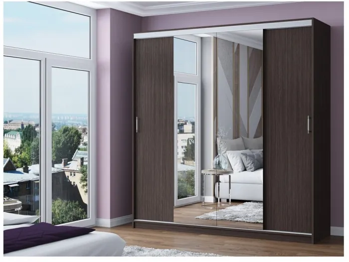 Шкаф-купе Альянс-3 ЛДСП (Белый)