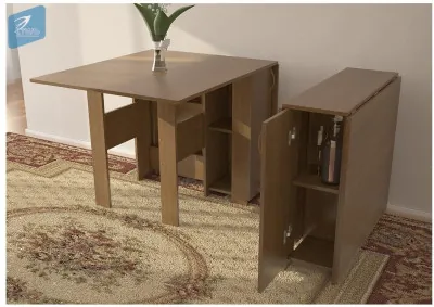 Стол книжка №2 (с баром) (Венге)