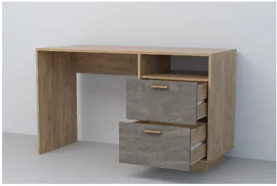 Эго Стол Ст-3 ПД (Камень Темный/Дуб Крафт Золотой)