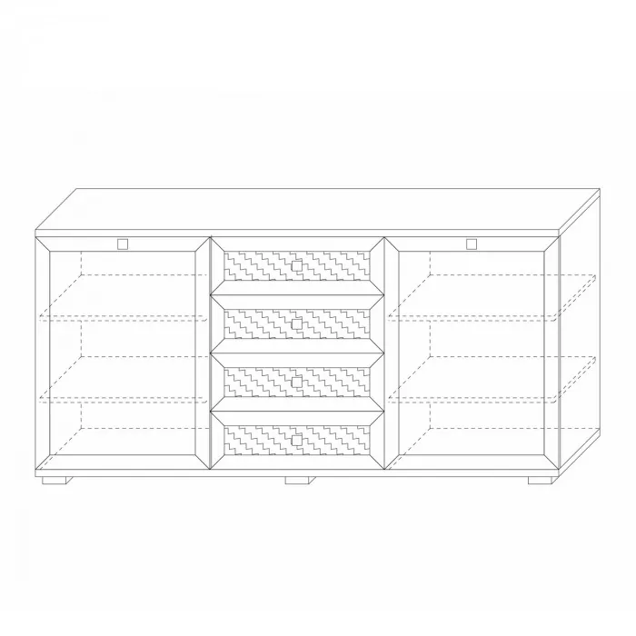 Комодино (фасады глухие) Парма Нео