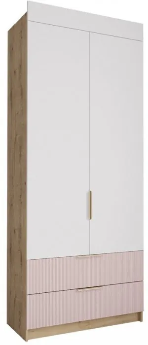 Модульная детская Лавис, композиция 1, Белый/Белый софт / Зеленый софт