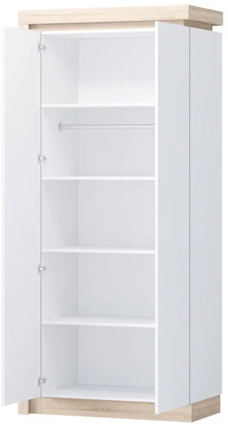 Астра Шкаф №1, Белый глянец/Сонома