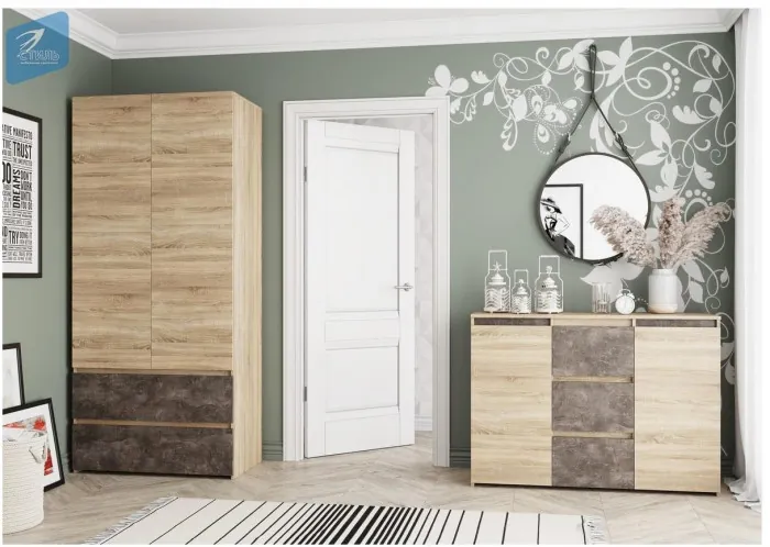 Милано-3 Комод (Белый, Белый)