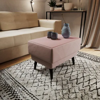 Стол журнальный "Майя", Пыльная роза/МДФ пудра