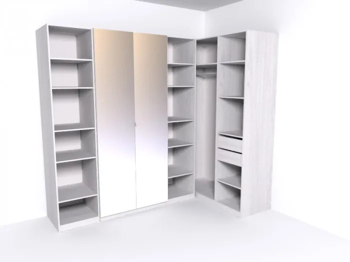 Гардеробная Рум. Комплект 3.2, ясень