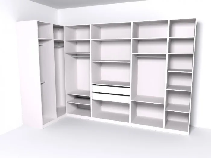 Гардеробная Рум. Комплект 5.2, белый