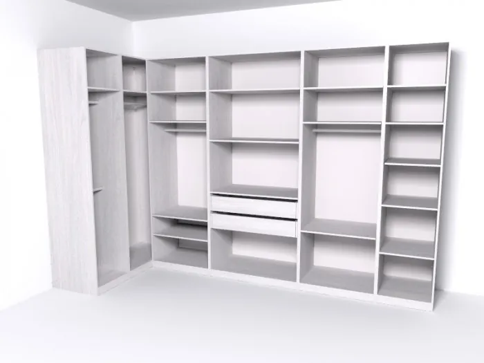 Гардеробная Рум. Комплект 5.2, ясень