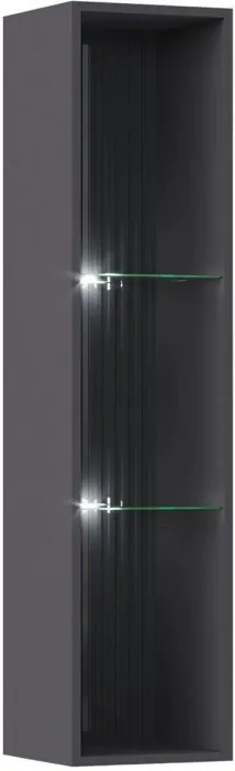 Модульная гостиная Оливия, композиция 2 (Графит, Графит глянец)