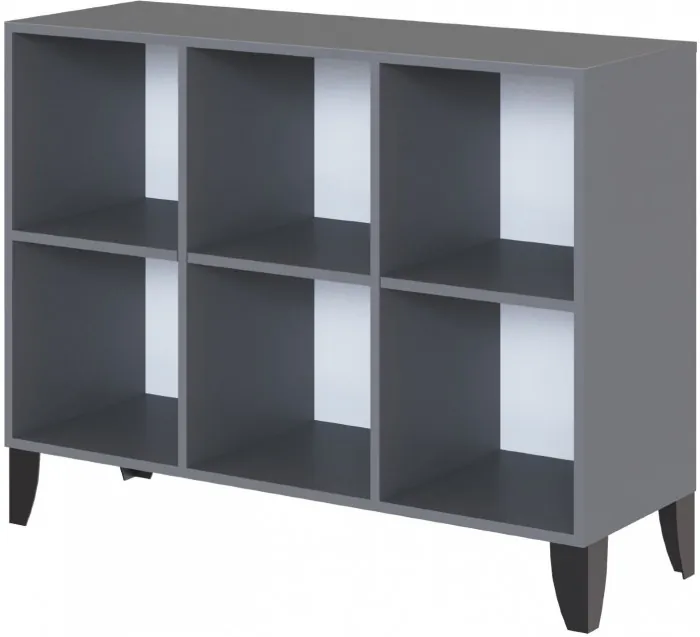 Сириния Комод серый графит/пудра