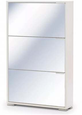 Обувница VIVA 3 Белый/Зеркало