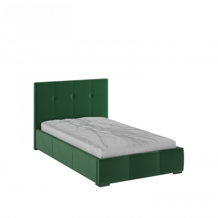 Рио Кровать интерьерная 120 изумруд квадрат, ПМ