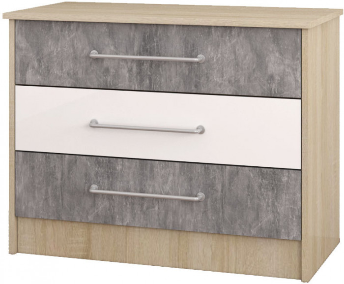 Модульная подростковая спальня Колибри-Лофт, Дуб сонома/Ателье светлое