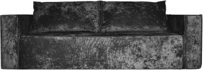 Диван-кровать Лофт Люкс Плюш, еврокнижка, 140х195, черный