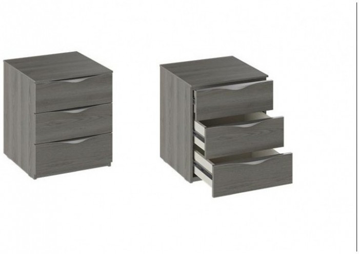 Либерти ТД-297.03.01 Тумба прикроватная с 3 ящиками (Хадсон)