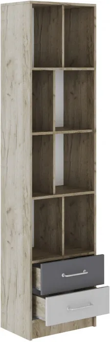 Модульная подростковая спальня Колибри-Лофт, набор 2, Крафт серый/Графит серый