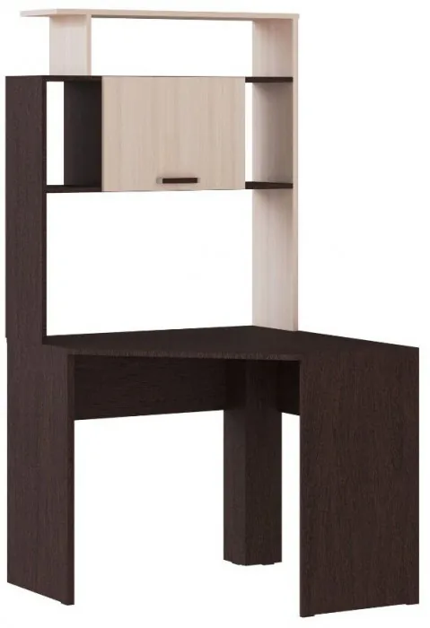 Компьютерный стол Квартет-12 +стеллаж венге/дуб молочный