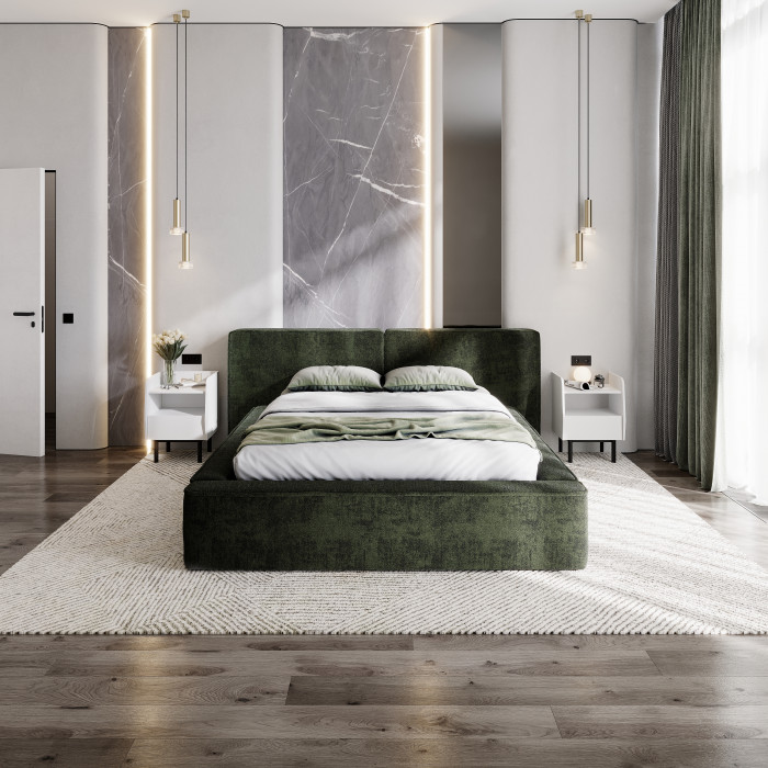 Кровать с подъемным механизмом Релакс КР-14 (1,4м), Зеленый изумруд