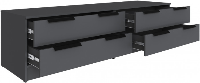 Набор мебели для гостиной "Мадрид", Графит серый/Камень серый