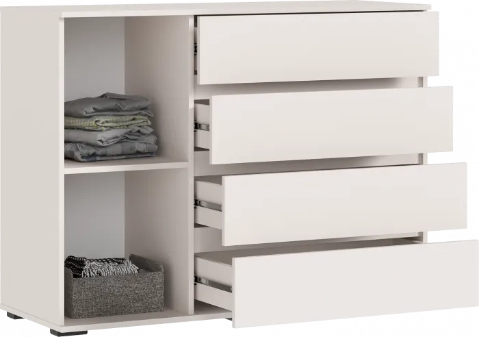 Норд Комод 1 дверь 4 ящика (1200), Кашемир (золото)