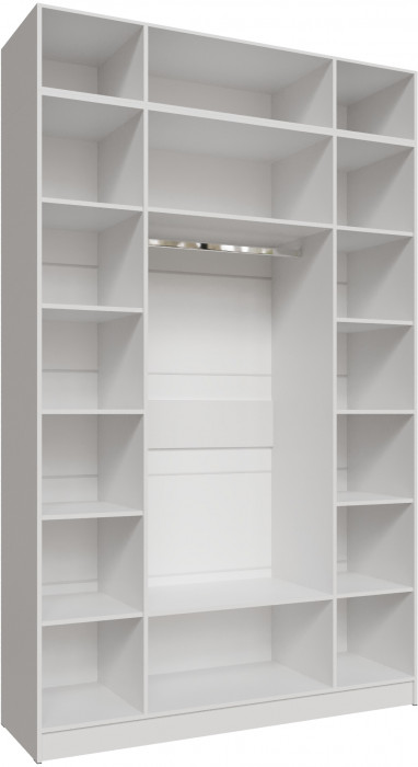 Шкаф 1,6 с антресолью Мадрид, Белый