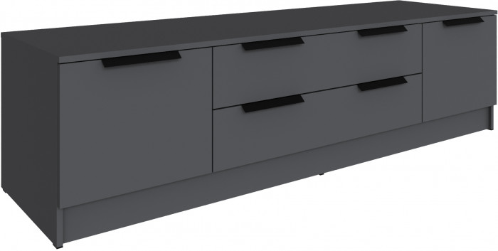 Набор мебели для гостиной "Мадрид", Графит/Дуб делано