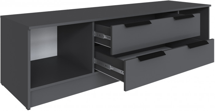 Набор мебели для гостиной "Мадрид", Графит/Дуб делано