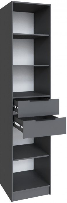 Набор мебели для прихожей "Мадрид", Графит серый/Белый