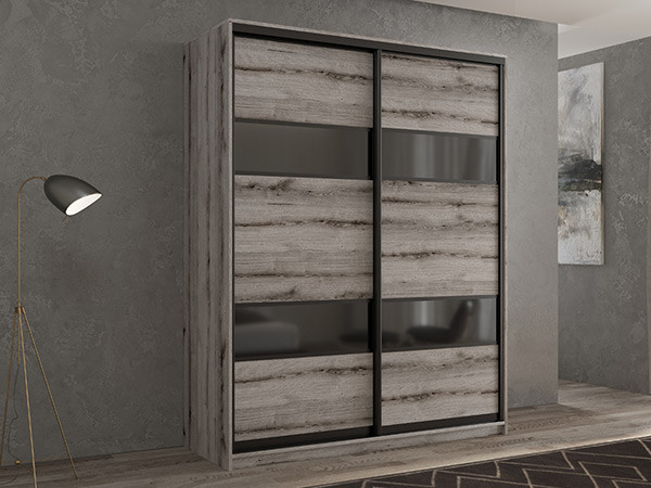Шкаф-купе Кааппи 7 Эвок Окаменелый 170х60х230 см