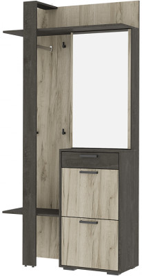 Эдинбург прихожая железный камень/дуб крафт серый