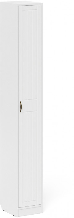 Прихожая П-6 Компоновка № 25, белая шагрень/фасады МДФ белое дерево фрезеровка прованс