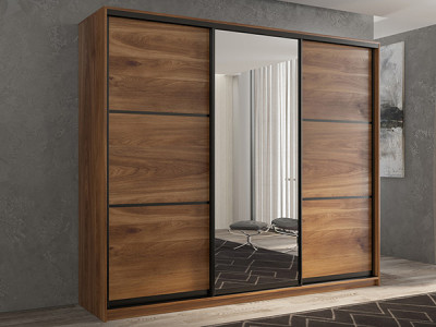 Шкаф-купе Кааппи 2 Кастелло Бренди 240х60х230 см