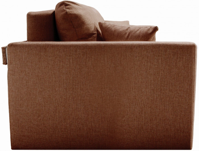 Диван-кровать Белфест 160х195, еврокнижка, рогожка, коричневый