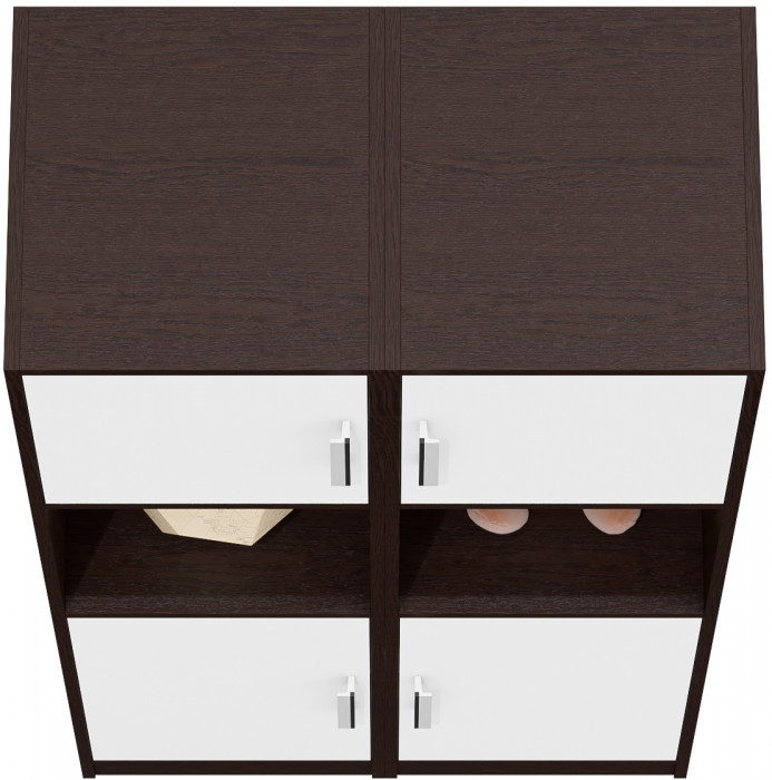 Два Пенала С-МД-СК9П к компьютерному столу С-МД-СК9, венге/белый шагрень